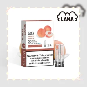 水蜜桃|Lana電子煙煙彈 替換式霧化彈 2.5ml/3枚 #免運服務#